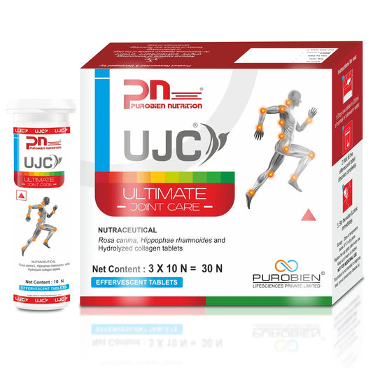 Ultimate Joint Care (UJC) - Effervescent Tablet - Purobien Nutrition - Top Sports Nutrition and Supplement Brand in India